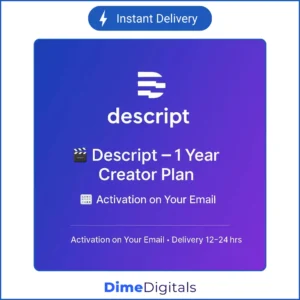 Descript Creator Plan 1 Year