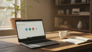 Microsoft 365 Personal subscription dashboard open on a Windows laptop at a home-office desk