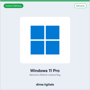 Genuine Windows 11 Pro Key at DimeDigitals