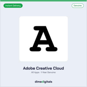 Genuine Adobe Creative Cloud All Apps at DimeDigitals