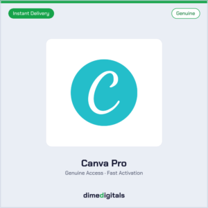 Genuine Canva Pro at DimeDigitals