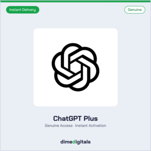 Genuine ChatGPT Plus at DimeDigitals