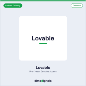Genuine Lovable.dev Pro at DimeDigitals