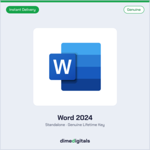 Genuine Microsoft Word 2024 at DimeDigitals