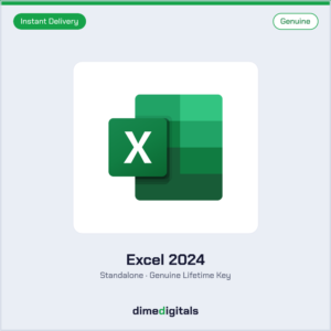 Genuine Microsoft Excel 2024 at DimeDigitals