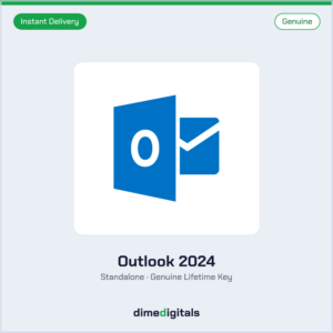 Genuine Microsoft Outlook 2024 at DimeDigitals