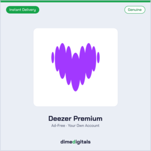 Genuine Deezer Premium at DimeDigitals