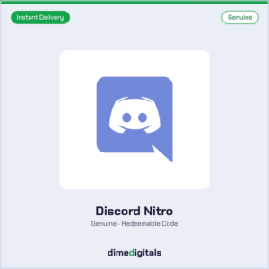 Genuine Discord Nitro at DimeDigitals