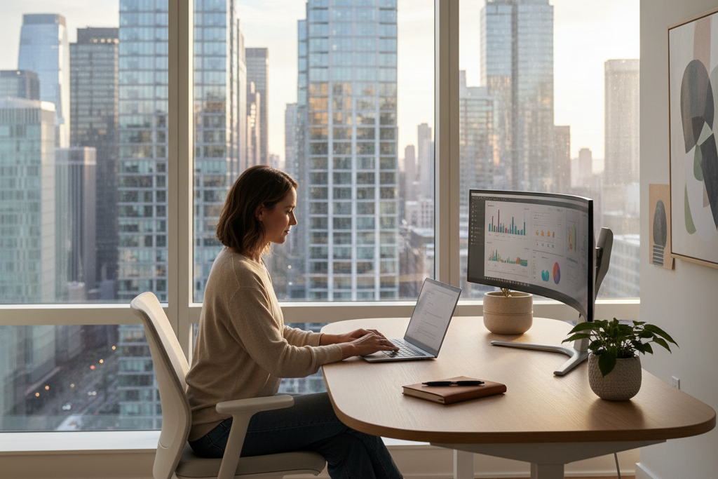 Remote worker using virtual desktop environment managed with RDS CAL licenses
