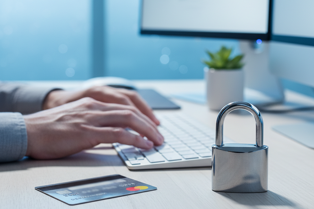 Secure checkout setup illustrating dimedigitals legit SSL payment protection
